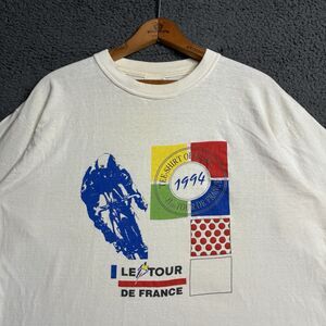 Vintage 1994 Le Tour De France T-shirt Cycling Bicycle Mens XL 90s